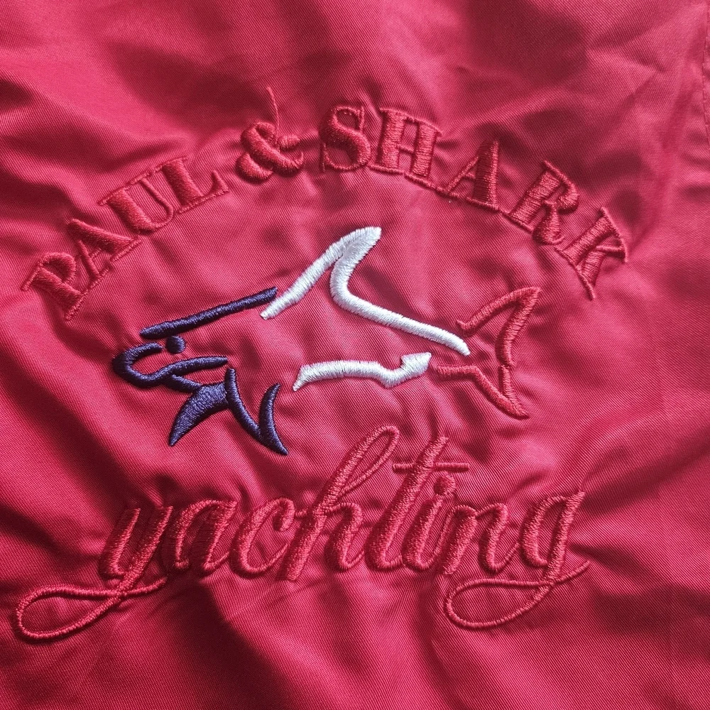 Paul & Shark Red Yachting Swim Trunks with Mesh Lining